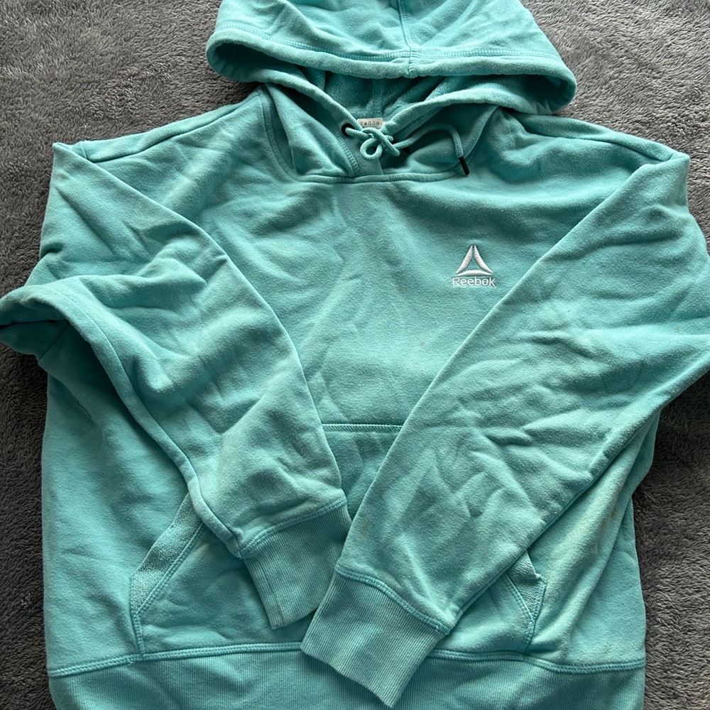 Reebok Teal Hoodie Sweatshirt